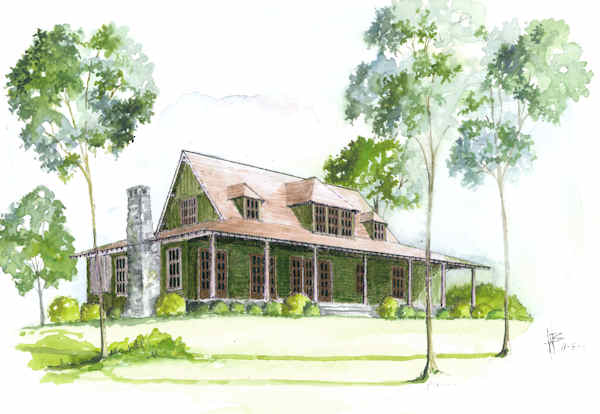 Hawthorne rendering from The Carver Cottage Collection - The Carver Group