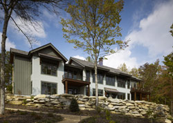 Cliffs Vineyards Lakeside Home constructed by The Carver Group